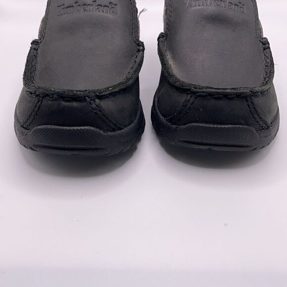 Timberland Kids Black Leather Slip On Shoes (Size: 7.5 Toddler) - Picture 15 of 16